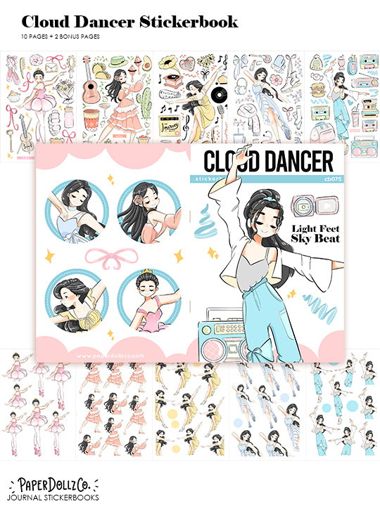 Cloud Dancer | Planner Sticker Book | CB075