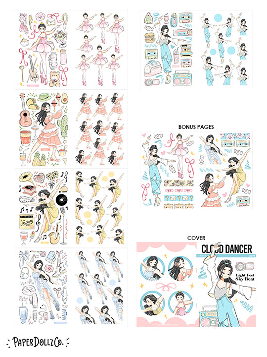 Cloud Dancer | Planner Sticker Book | CB075