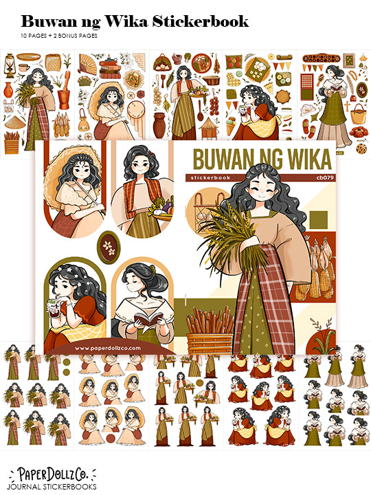 Buwan ng Wika | PaperDollzCo | Sticker Book | CB079