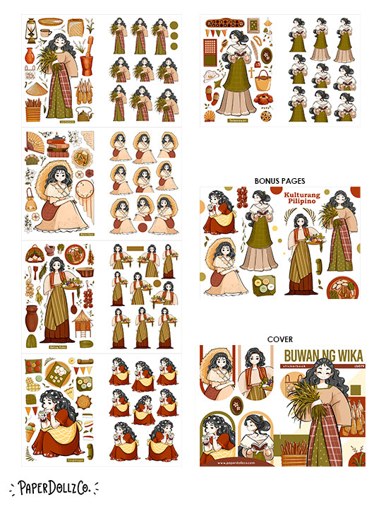Buwan ng Wika | PaperDollzCo | Sticker Book | CB079