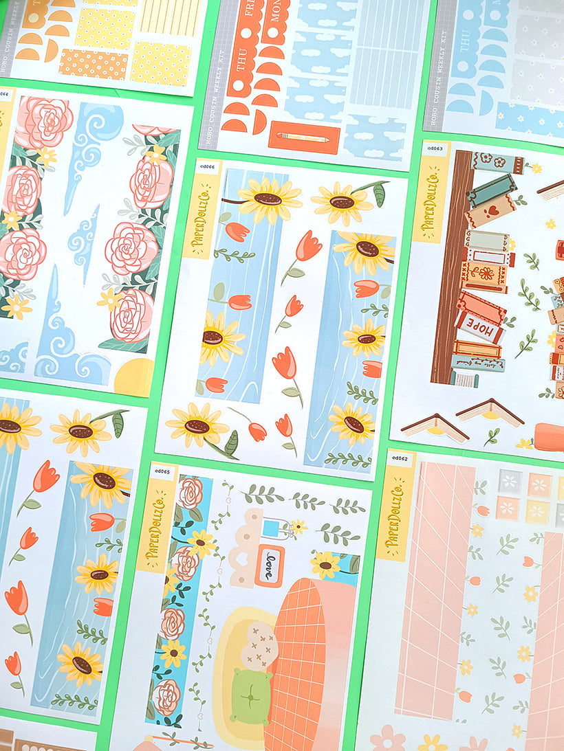 Reclaiming My Radiance | Hobonichi | Cousin Daily Sticker Kit | Cd066