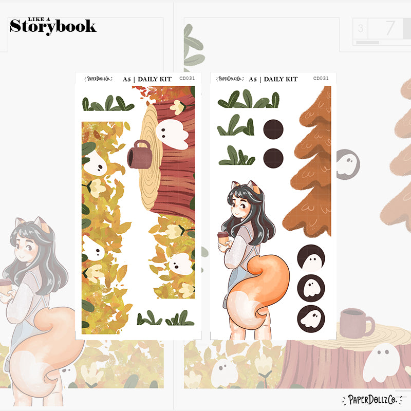 Fluffy Tails | Like a Story Book | Cousin Daily Sticker Kit | Cd031
