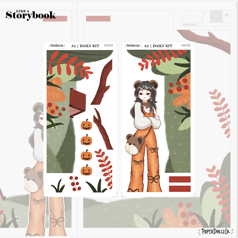 Fluffy Tails | Like a Story Book | Cousin Daily Sticker Kit | Cd032