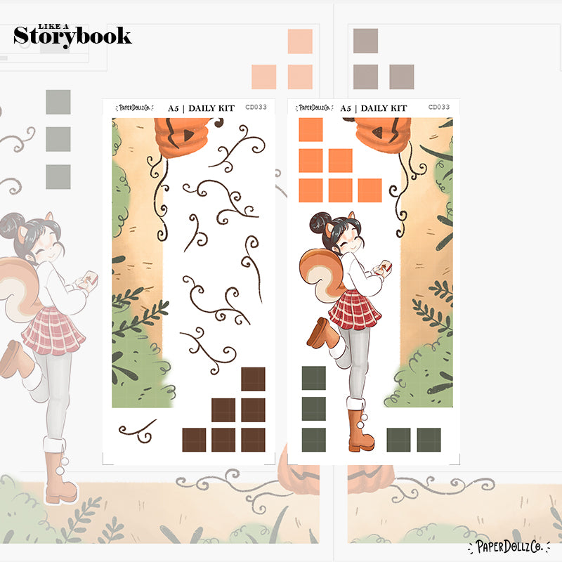Fluffy Tails | Like a Story Book | Cousin Daily Sticker Kit | Cd033