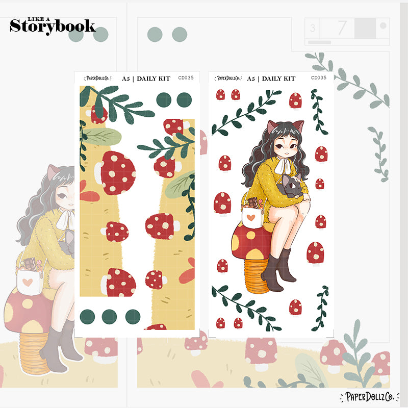 Fluffy Tails | Like a Story Book | Cousin Daily Sticker Kit | Cd035