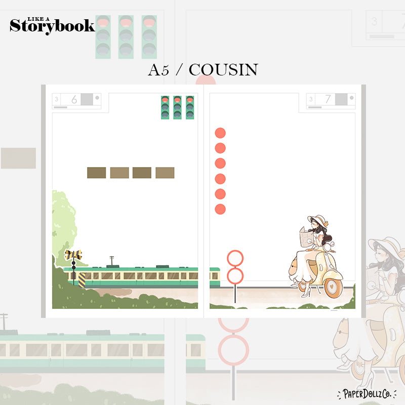 Wanderlust | Like a Story Book | Cousin Daily Sticker Kit | Cd036