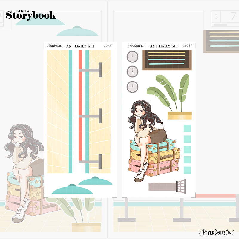 Wanderlust | Like a Story Book | Cousin Daily Sticker Kit | Cd037