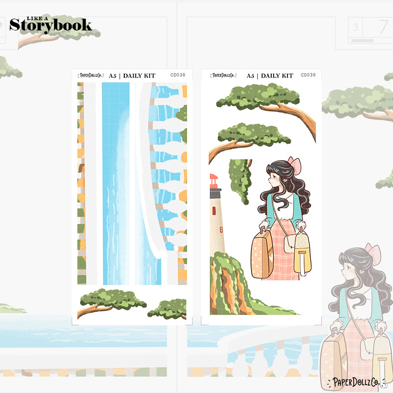 Wanderlust | Like a Story Book | Cousin Daily Sticker Kit | Cd038