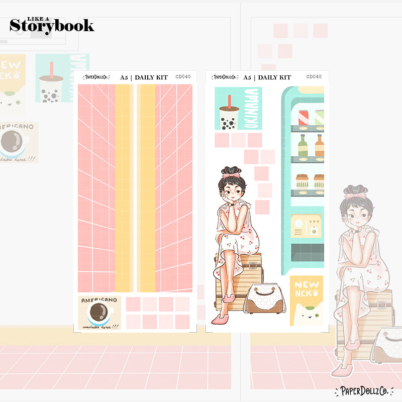 Wanderlust | Like a Story Book | Cousin Daily Sticker Kit | Cd040