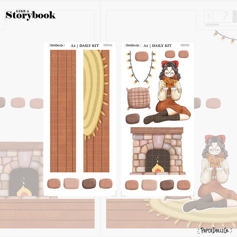 Winter Solstice | Like a Story Book | Cousin Daily Sticker Kit | Cd041