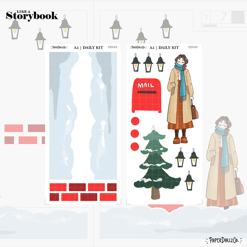 Winter Solstice | Hobonichi | Cousin Daily Sticker Kit | Cd045