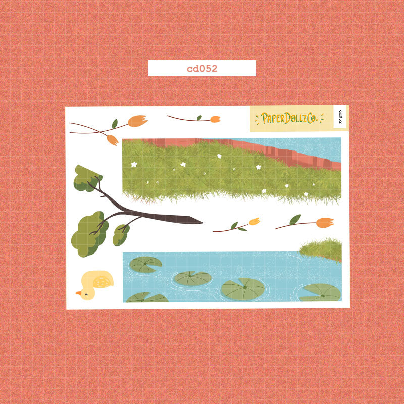 The Pretty Petal | Hobonichi | Cousin Daily Sticker Kit | Cd052