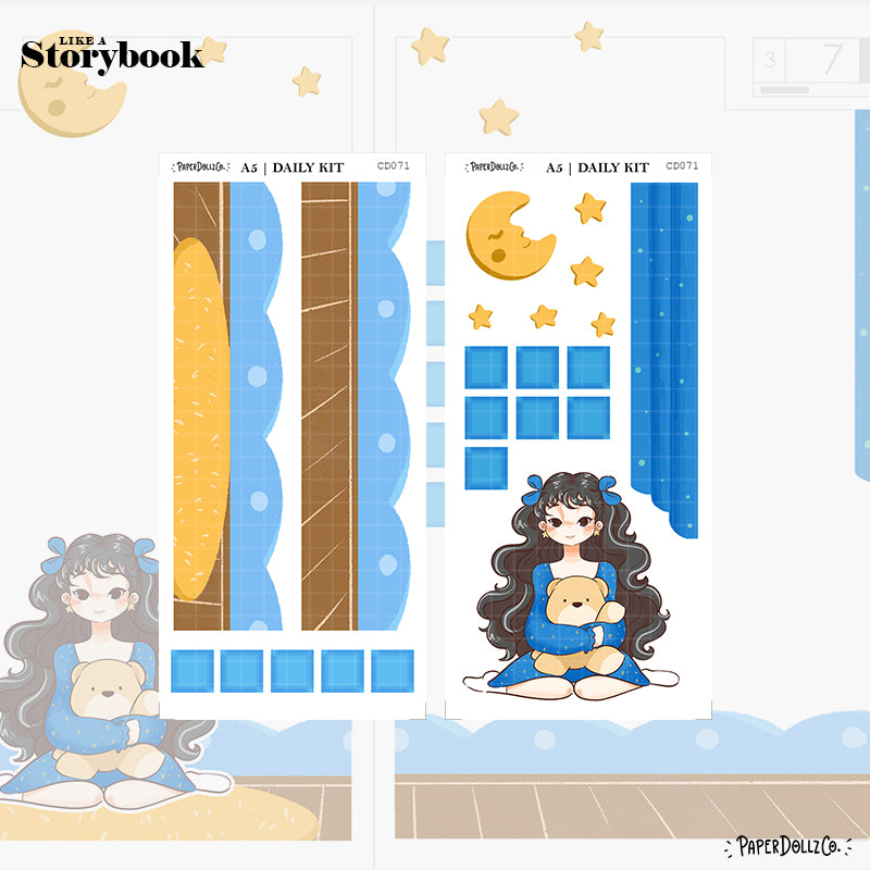 Midnight Dreamcatcher | Like a Story Book | Cousin Daily Sticker Kit | Cd071