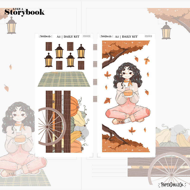 Cozy Harvest | Like a Story Book | Cousin Daily Sticker Kit | Cd083