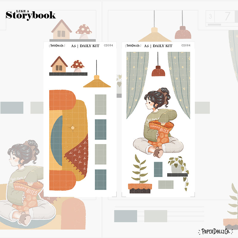 Cozy Harvest | Like a Story Book | Cousin Daily Sticker Kit | Cd084