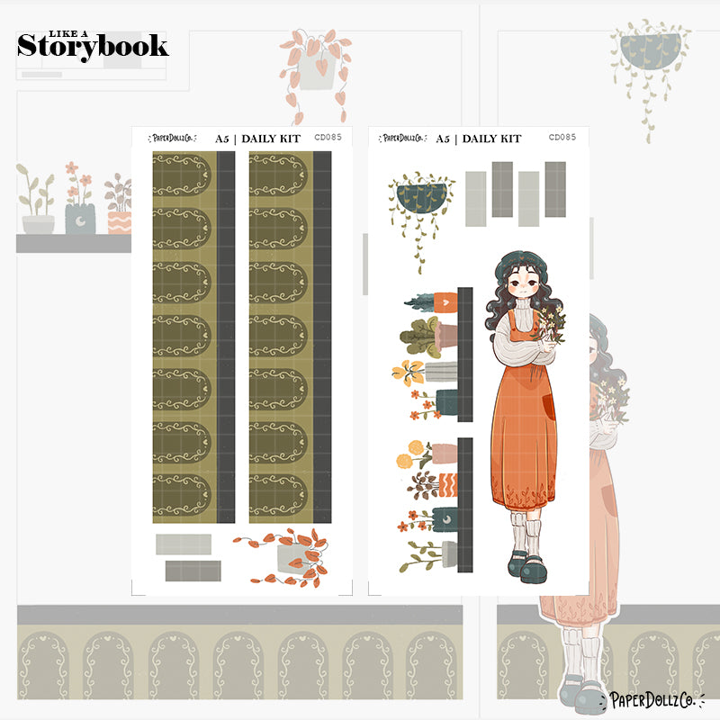 Cozy Harvest | Like a Story Book | Cousin Daily Sticker Kit | Cd085
