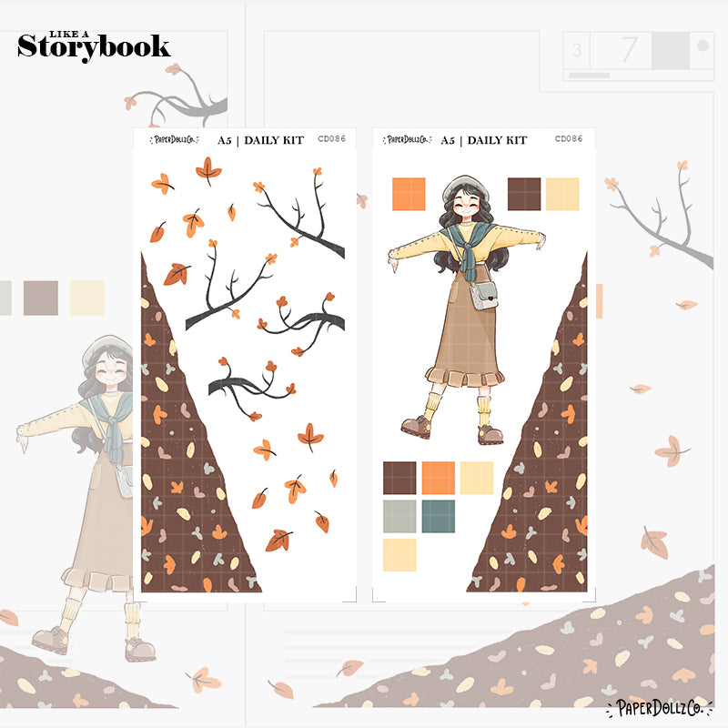 Cozy Harvest | Like a Story Book | Cousin Daily Sticker Kit | Cd086