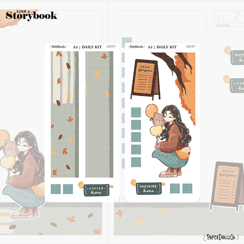 Cozy Harvest | Like a Story Book | Cousin Daily Sticker Kit | Cd087