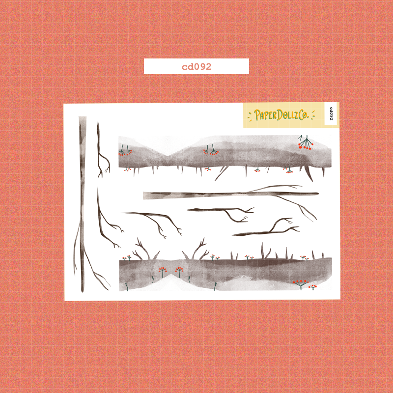 Joy to the Dolly World | Hobonichi | Cousin Daily Sticker Kit | Cd092