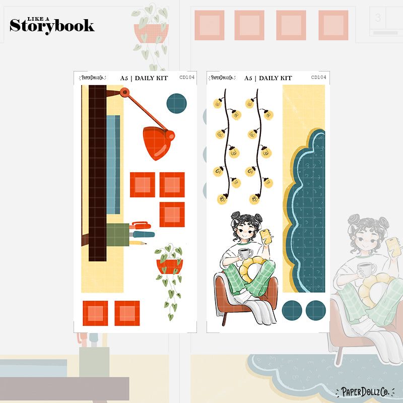 The Breakfast Club | Like a Story Book | Cousin Daily Sticker Kit | Cd104