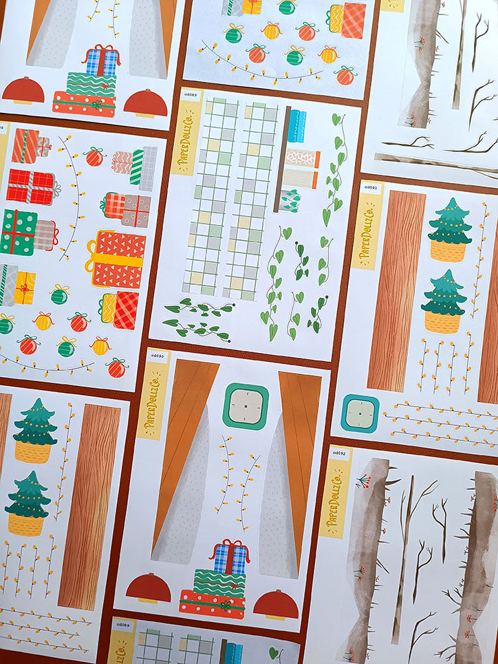 Joy to the Dolly World | Hobonichi | Cousin Daily Sticker Kit | Cd092