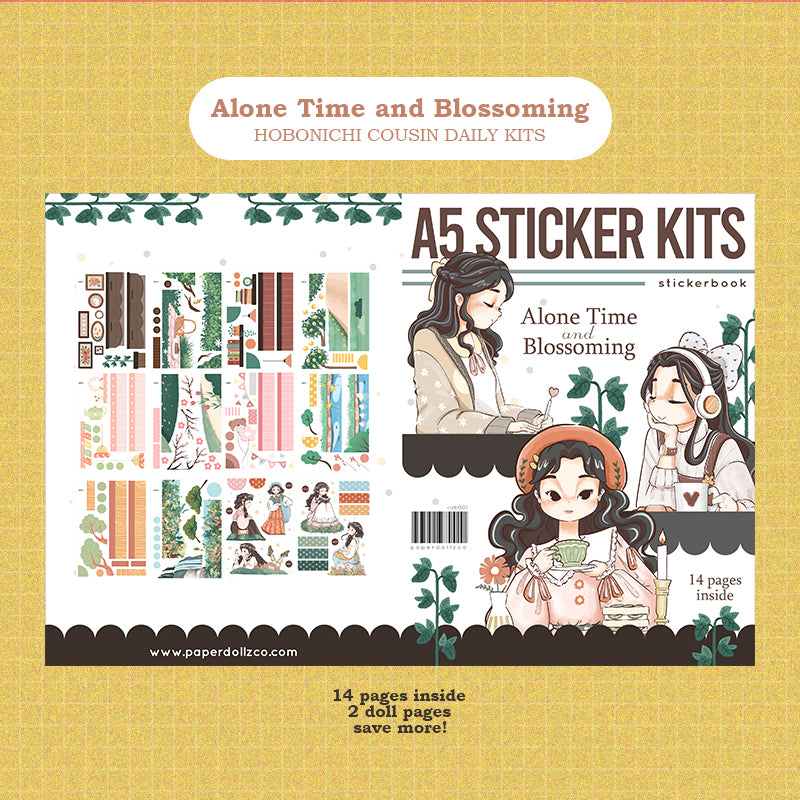 Alone Time and Blossoming A5 Kits Sticker Book | CDB001