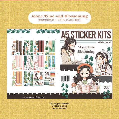 Alone Time and Blossoming A5 Kits Sticker Book | CDB001