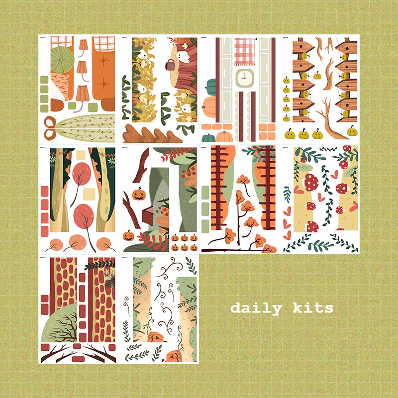 Fluffy Tails and Fabulous Fall A5 Kits Sticker Book | CDB003