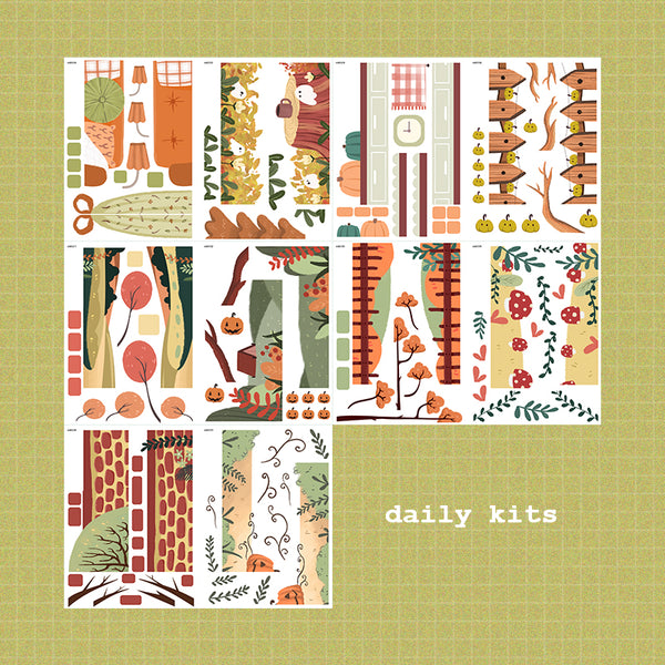 Fluffy Tails and Fabulous Fall A5 Kits Sticker Book | CDB003