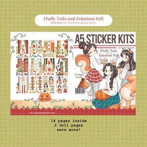 Fluffy Tails and Fabulous Fall A5 Kits Sticker Book | CDB003