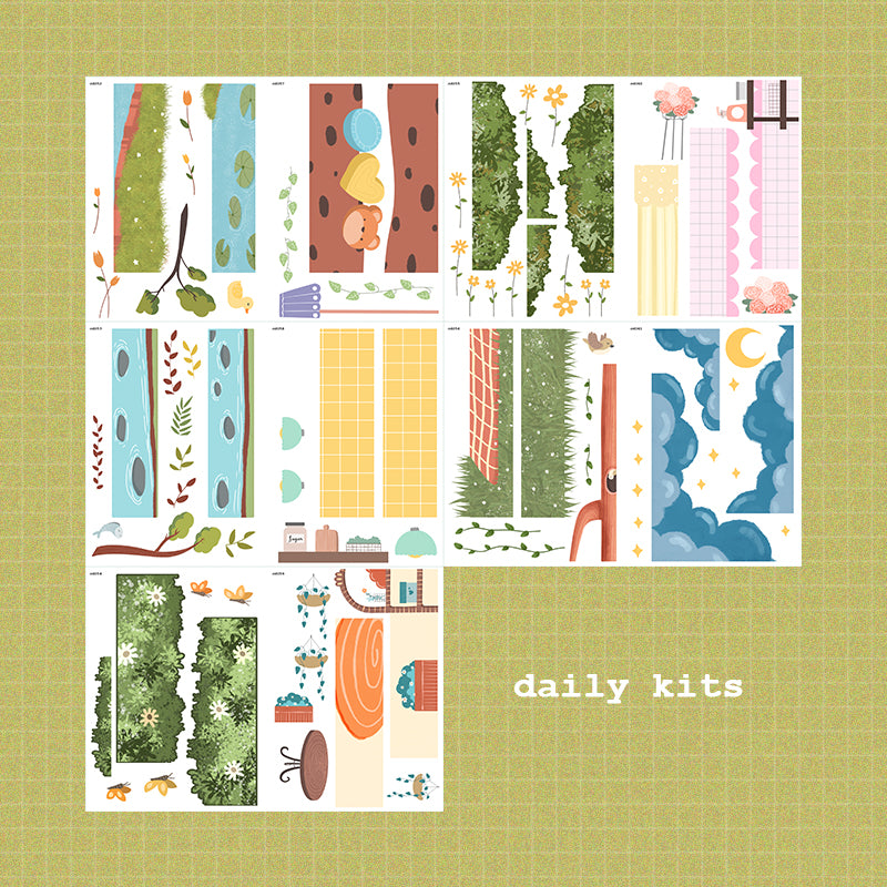 Pretty Petal and Home Buddy | A5 Kits Sticker Book | CDB005