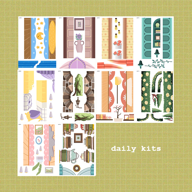 Midnight Dreamcatcher and Victorian Muses | A5 Kits Sticker Book | CDB007