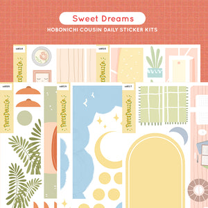 Sweet Dreams Hobonichi Cousin Daily Sticker Kit