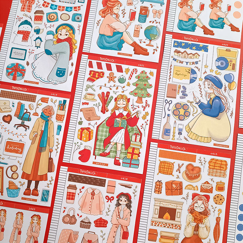 Festive Winter Solstice Collection Stickers | C415