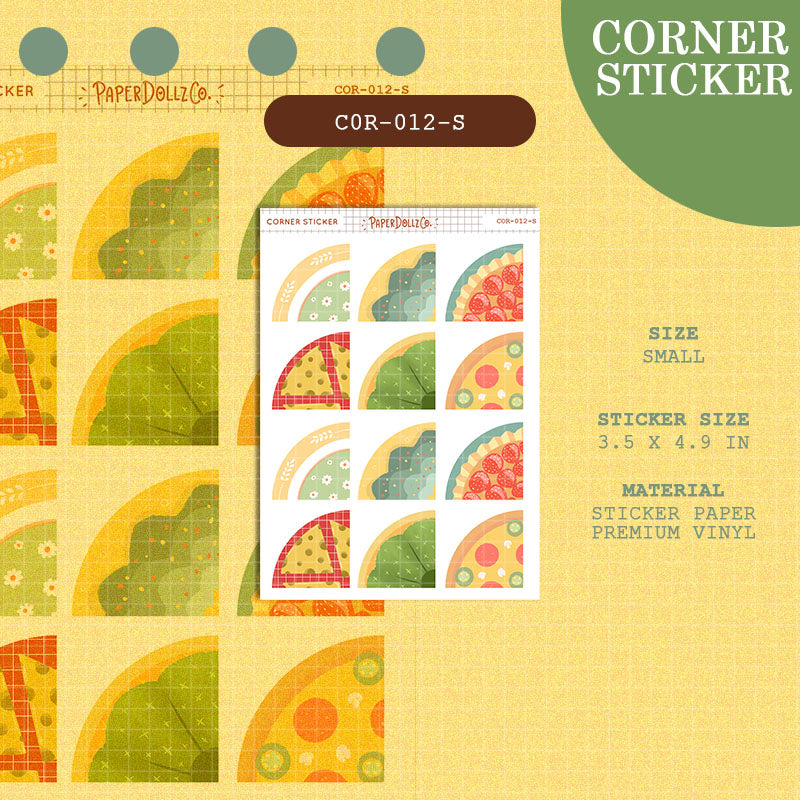 Paperdollzco | Small Corner Stickers | cor-012-S