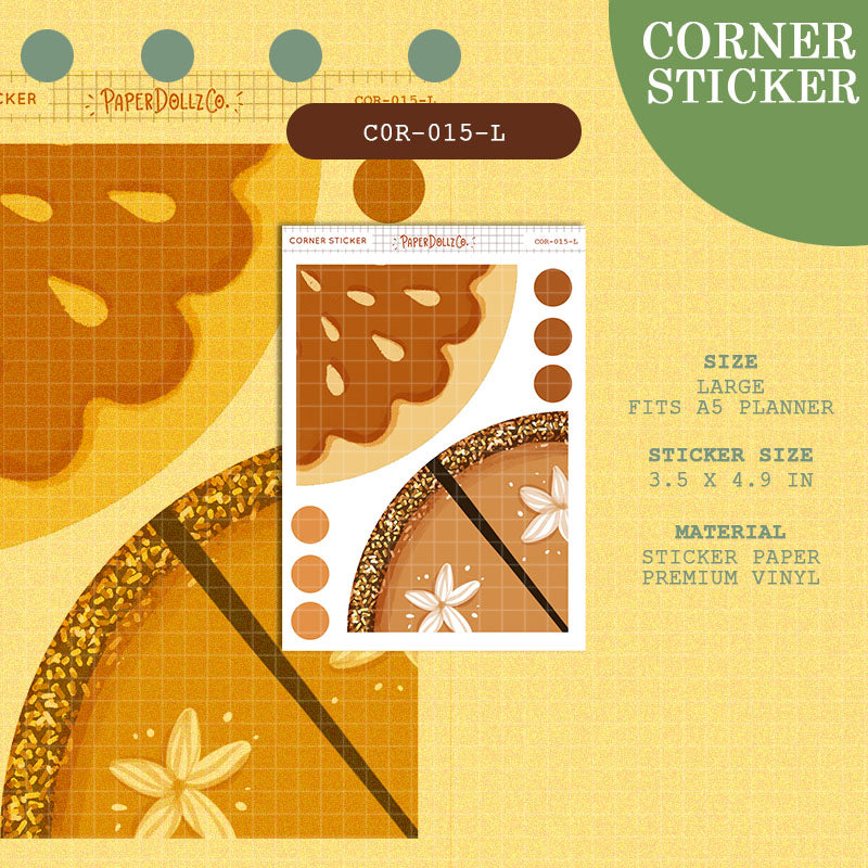 Paperdollzco | Large Corner Stickers | cor-015-L