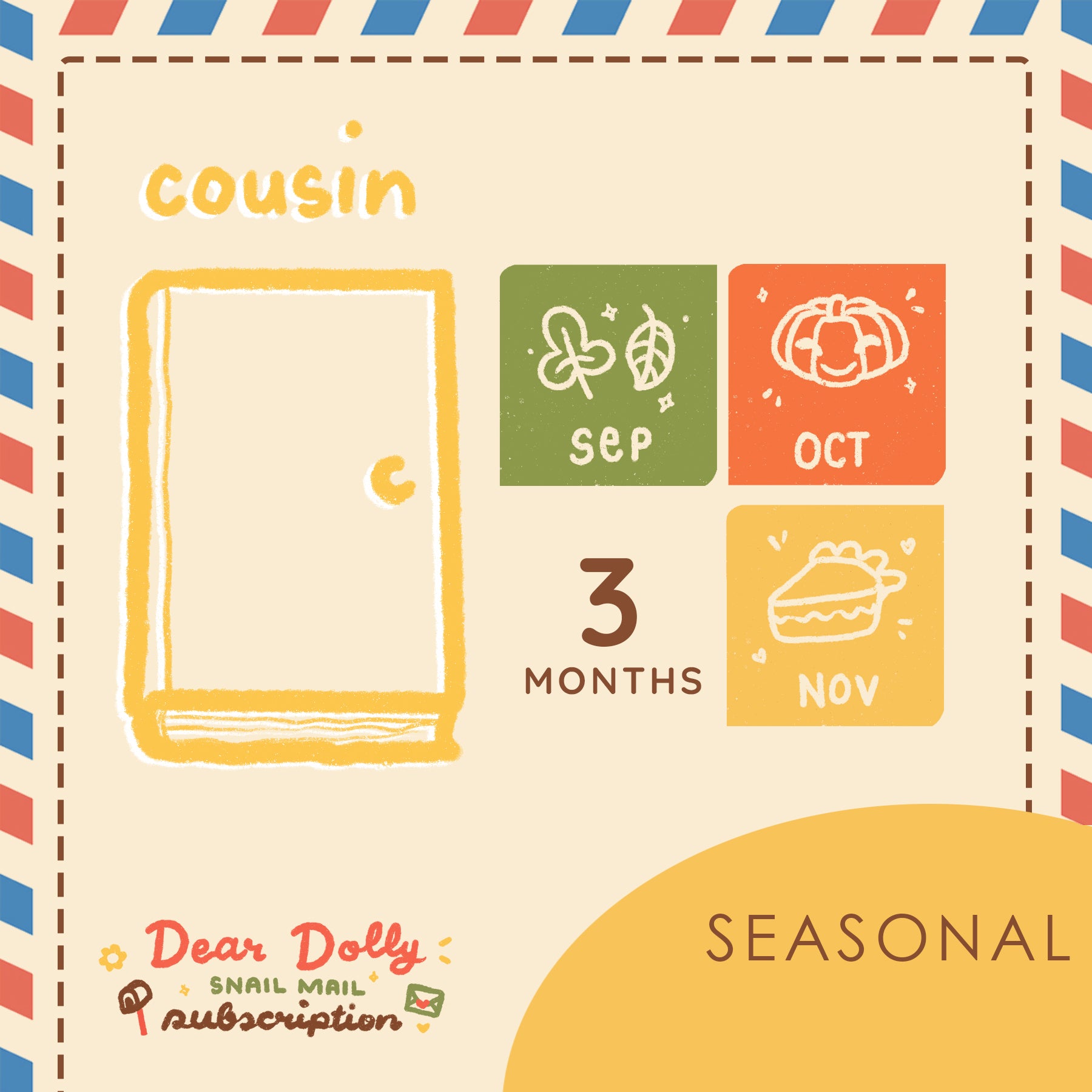 Seasonal | Hobonichi Cousin | Dear Dolly Snail Mail Subscription