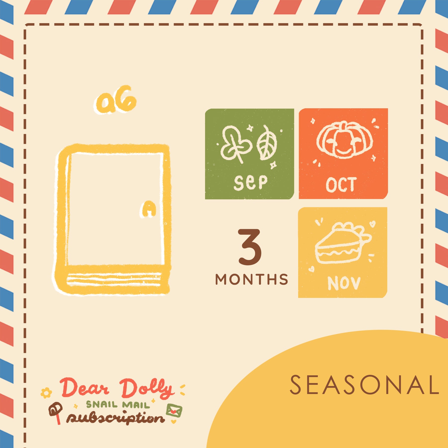 Seasonal | Hobonichi A6 | Dear Dolly Snail Mail Subscription