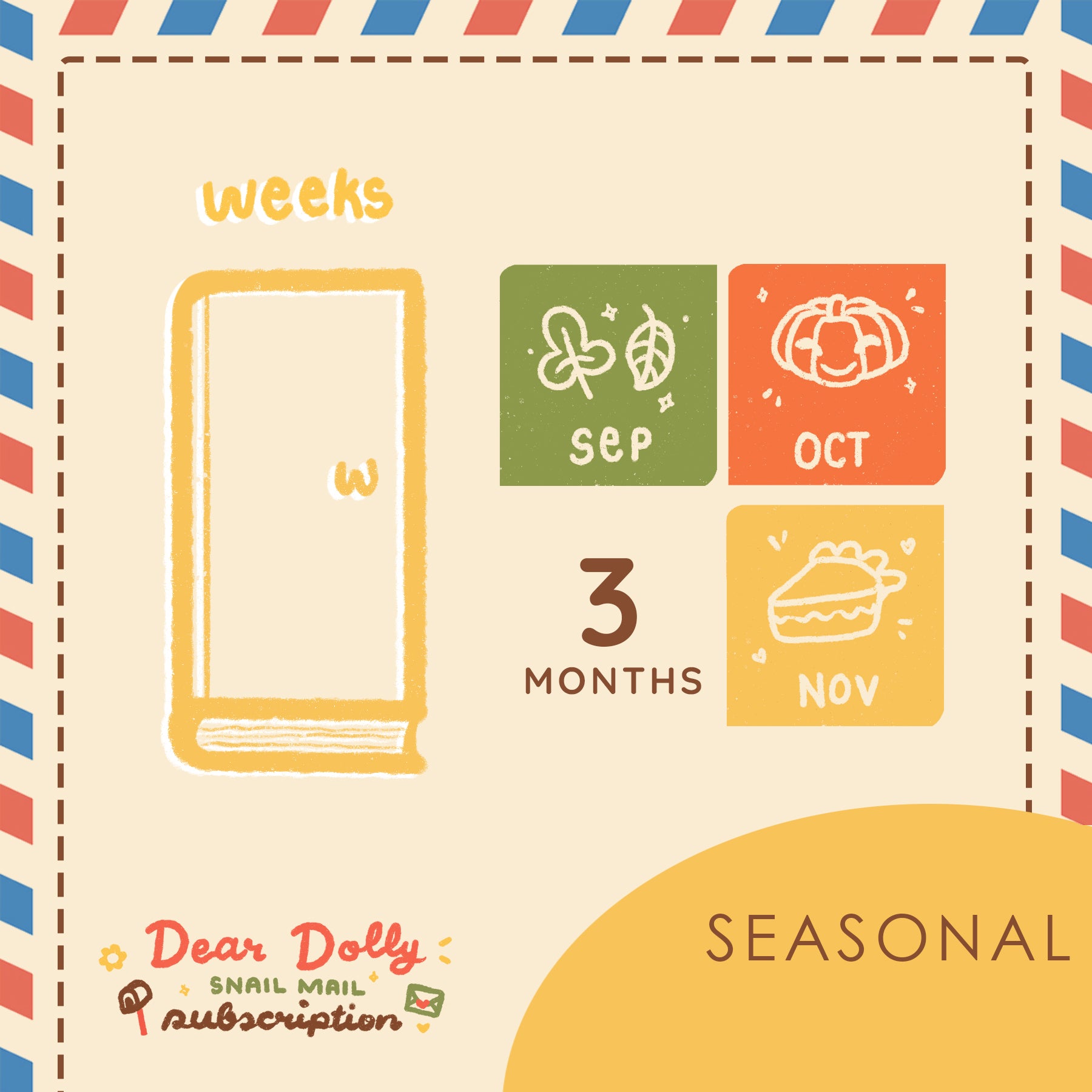 Seasonal | Hobonichi Weeks | Dear Dolly Snail Mail Subscription