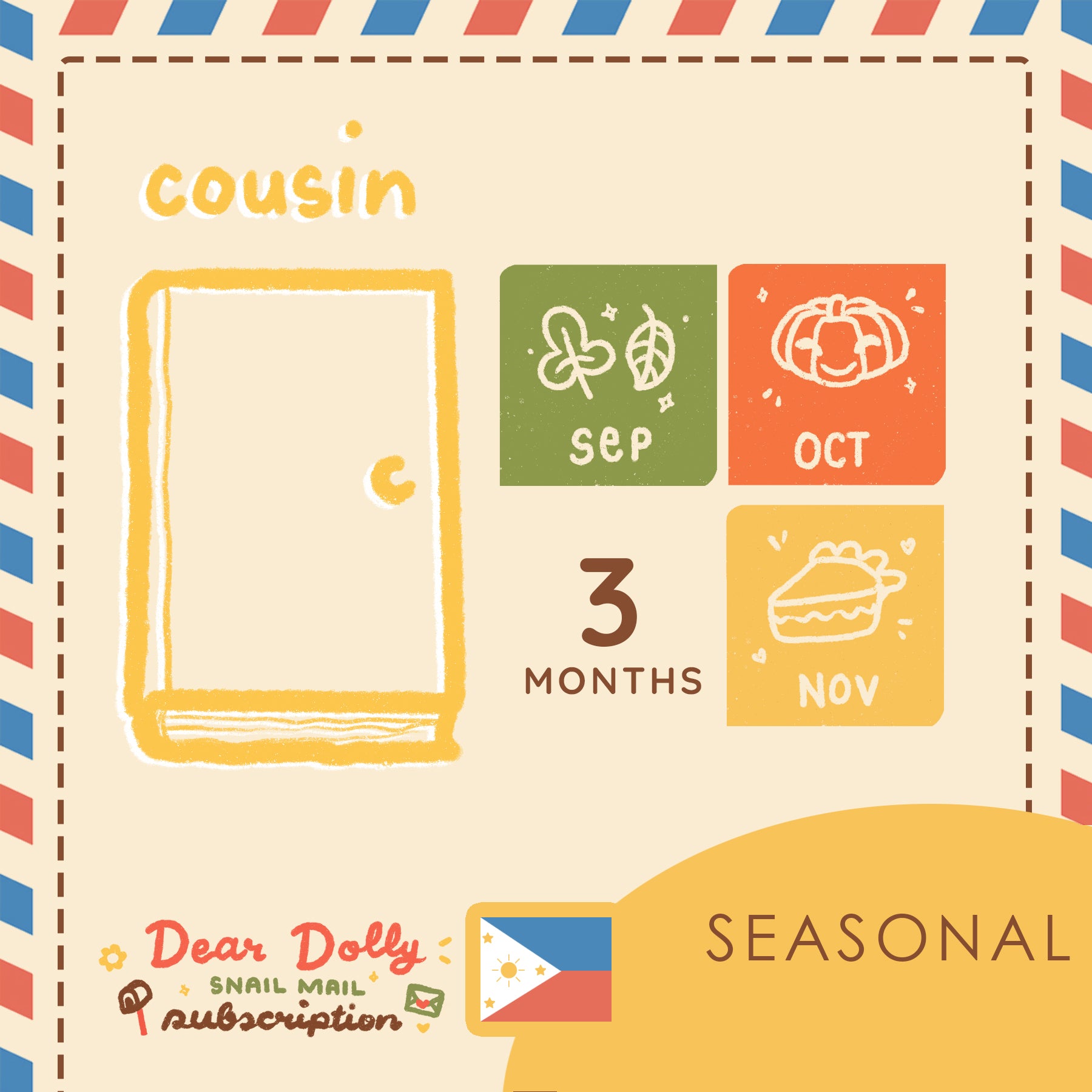 Seasonal | Hobonichi Cousin | Dear Dolly Snail Mail Subscription 🇵🇭