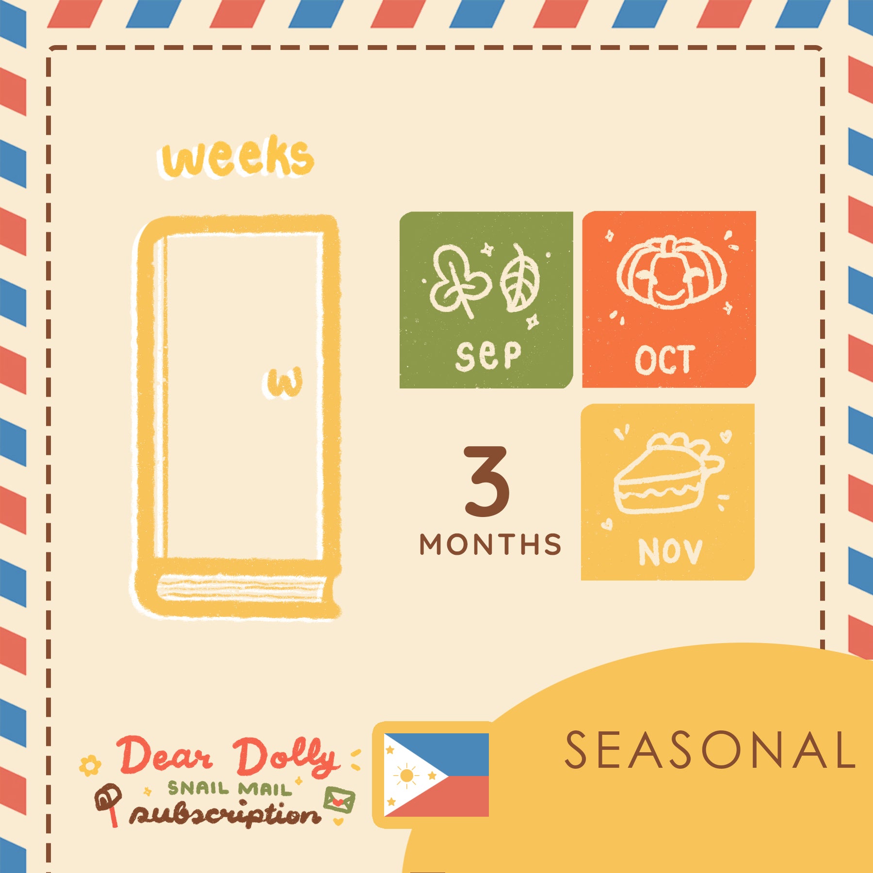 Seasonal | Hobonichi Weeks | Dear Dolly Snail Mail Subscription 🇵🇭