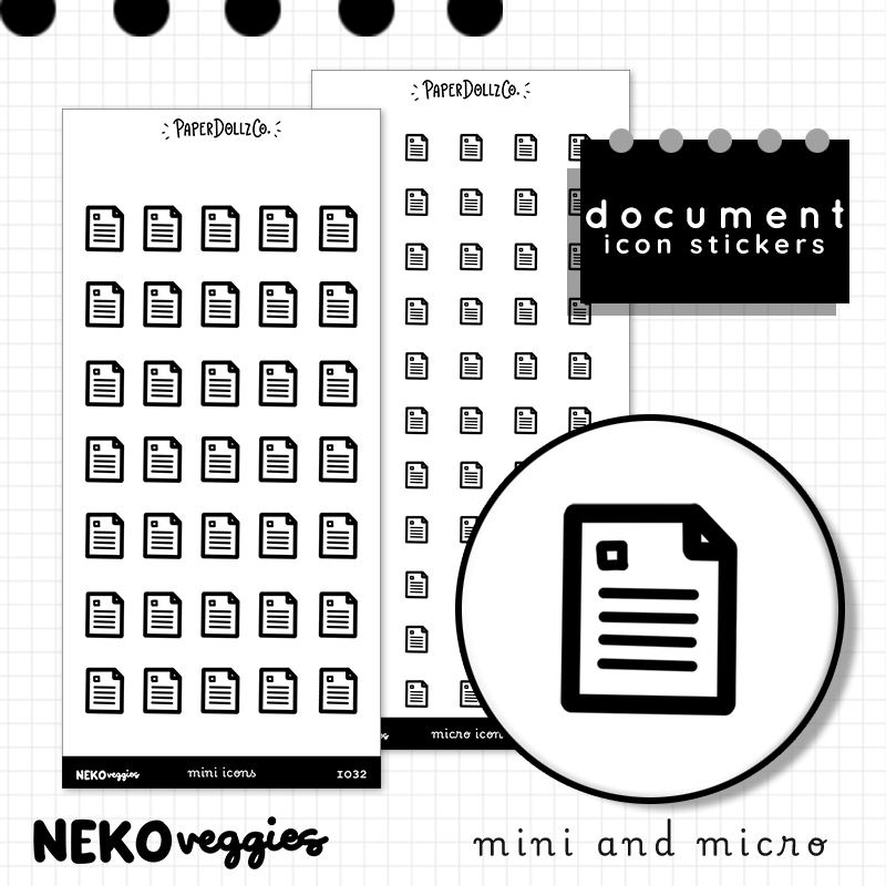 Document | PaperDollzCo | Icon Sticker | i032