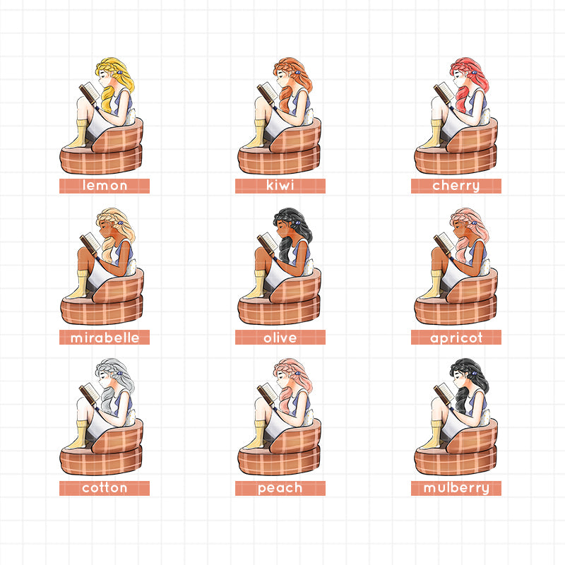 Bookworm | Night Owl Club | Collection Stickers | C482