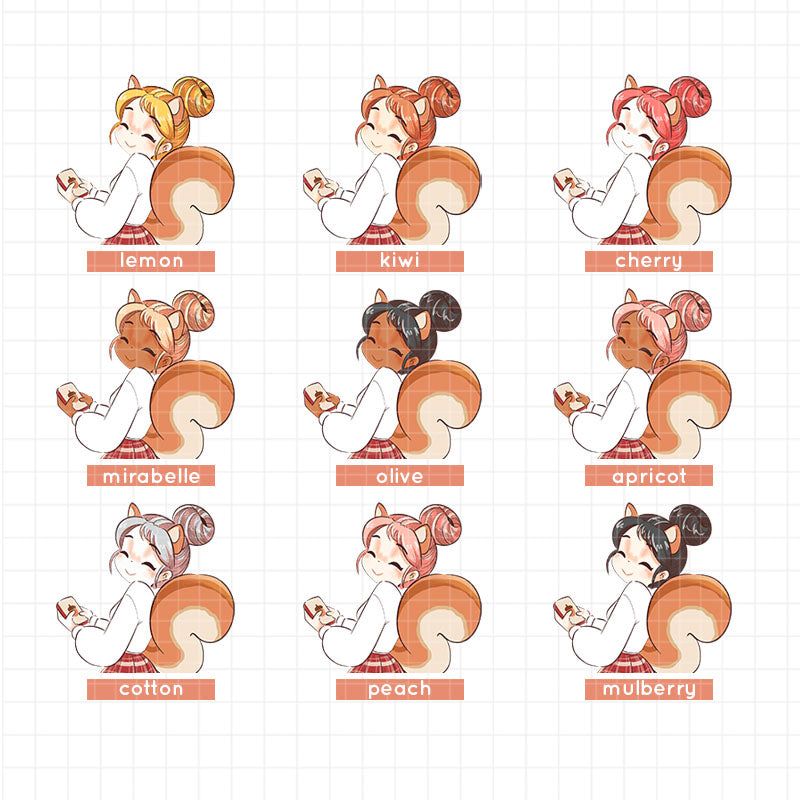 Squirrel | Fluffy Tails | Collection Stickers | C377