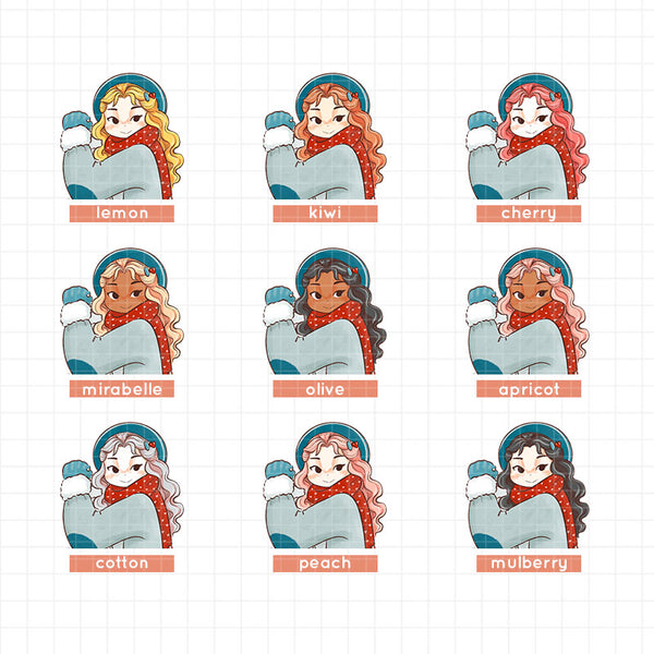 Frosty Winter Solstice Collection Stickers | C417