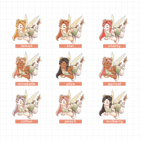 Enchanting Fairy Tales Hobonichi A6 Daily Sticker Kit - a045