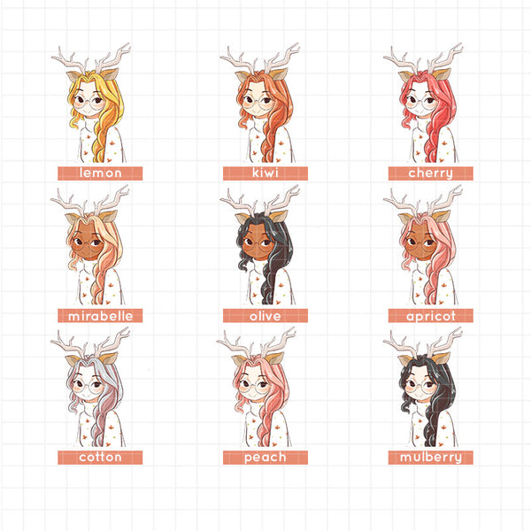 Deer | Fluffy Tails | Collection Stickers | C380