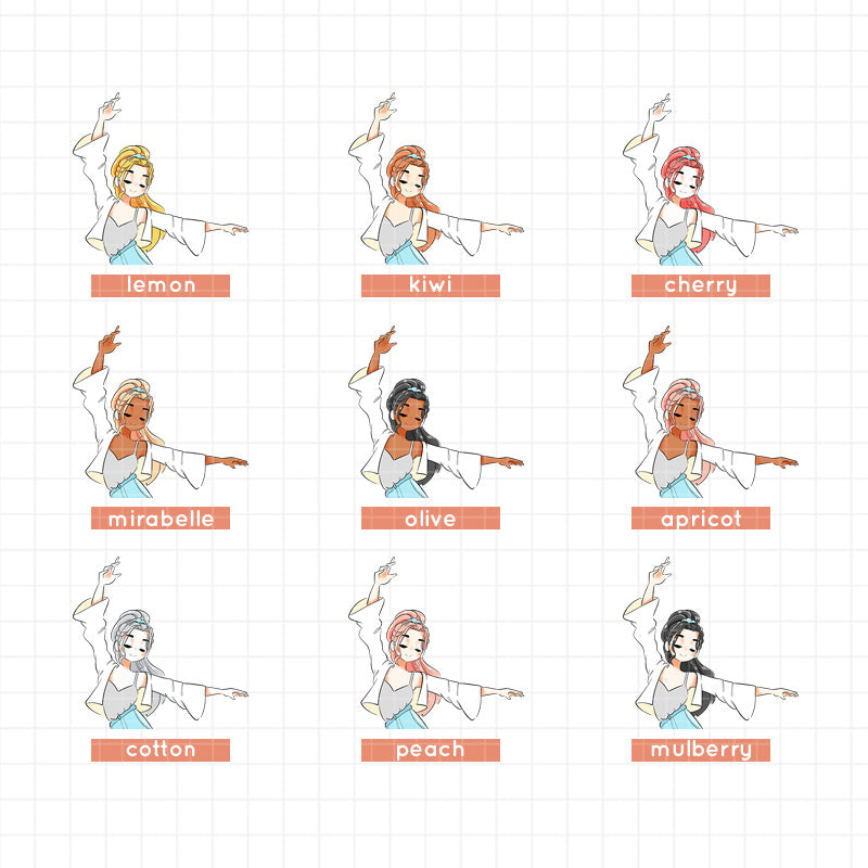 Cloud Dancer | Just Dolls Stickers | J481