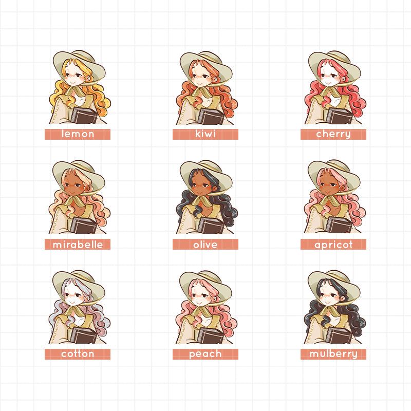 Midnight Muse | PaperDollzCo | Sticker Book | CB074