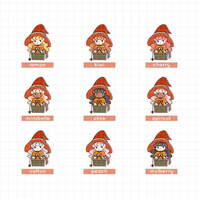 Halloween Shopping PaperDollzCo Planner Stickers | f142